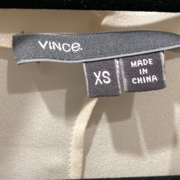 Vince Draped Silk Blouse - Picture 3 of 6